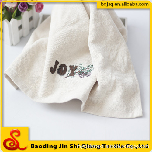 China wholesale velour towel custom embroidery face towel hand towel